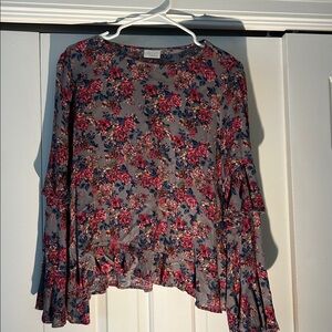 Boho Chic! Abound Multicolor Floral Top